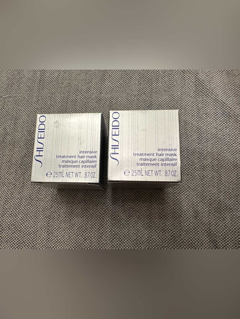 Shiseido Travel Hair Treatment Jar- 2pk-intensive treatment mask NET WT. 87OZ.
